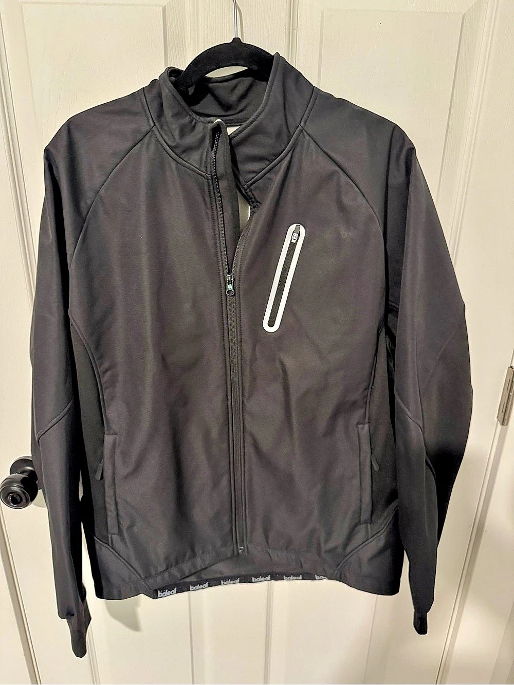 BALEAF Men's Thermal Softshell Cycling Jacket Black
